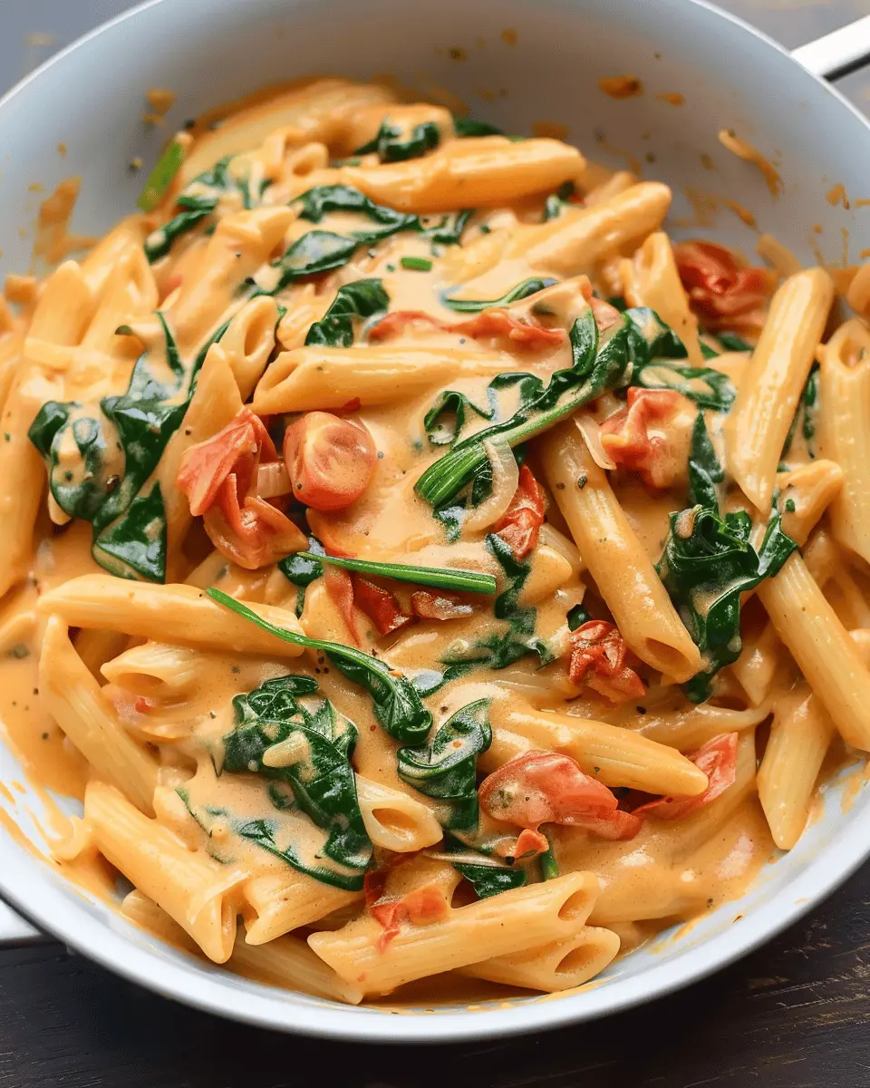 One-Pot Spinach Tomato Pasta: Easy Family Comfort Food Delight