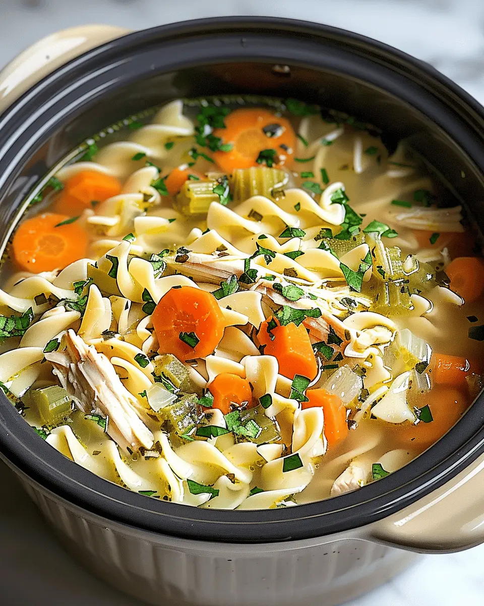 Crockpot Chicken Noodle Soup: Easy Comfort Food for All