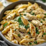Healthy Garlic Parmesan Chicken Pasta Recipe