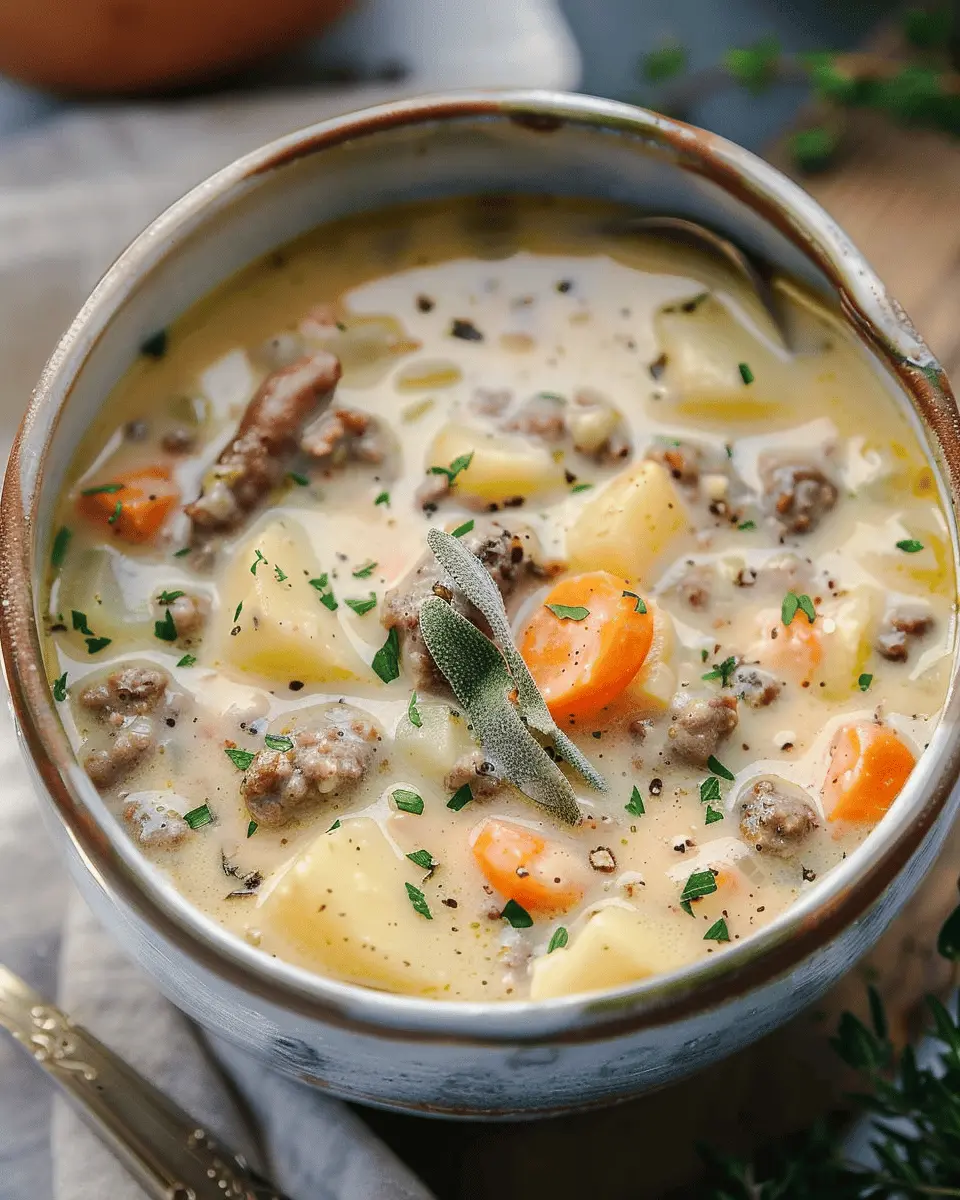 Sausage Potato Soup: Easy Comfort Food with Turkey Bacon Delight