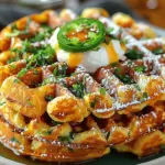 Cheddar Jalapeño Cornbread Waffles: A Flavorful Twist on a Classic