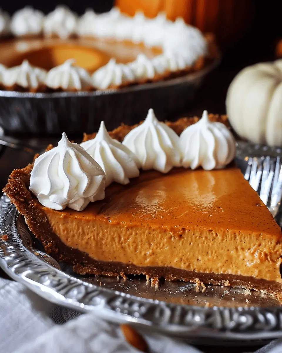 Pumpkin Cheese Pie with Gingersnap Crust: Easy Fall Delight