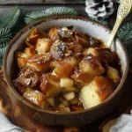 Cardamom Pear Bread Pudding