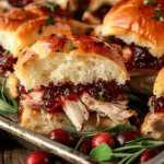 Easy Cranberry Turkey Sliders with Hawaiian Rolls