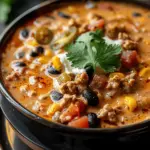 High Protein Creamy Taco Soup