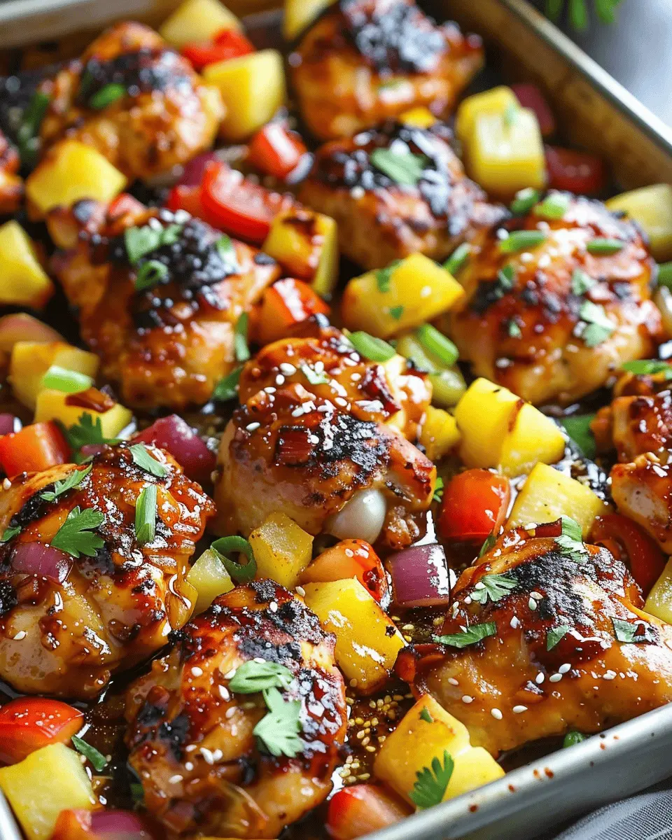 Hawaiian Chicken Sheet Pan: A Juicy Dinner You’ll Love