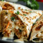 Cheesy Garlic Chicken Wraps