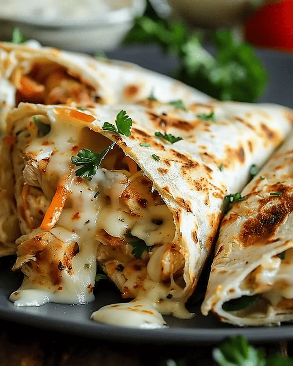Cheesy Garlic Chicken Wraps: A Deliciously Indulgent Twist