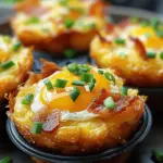Loaded Bacon and Egg Hash Brown Muffins