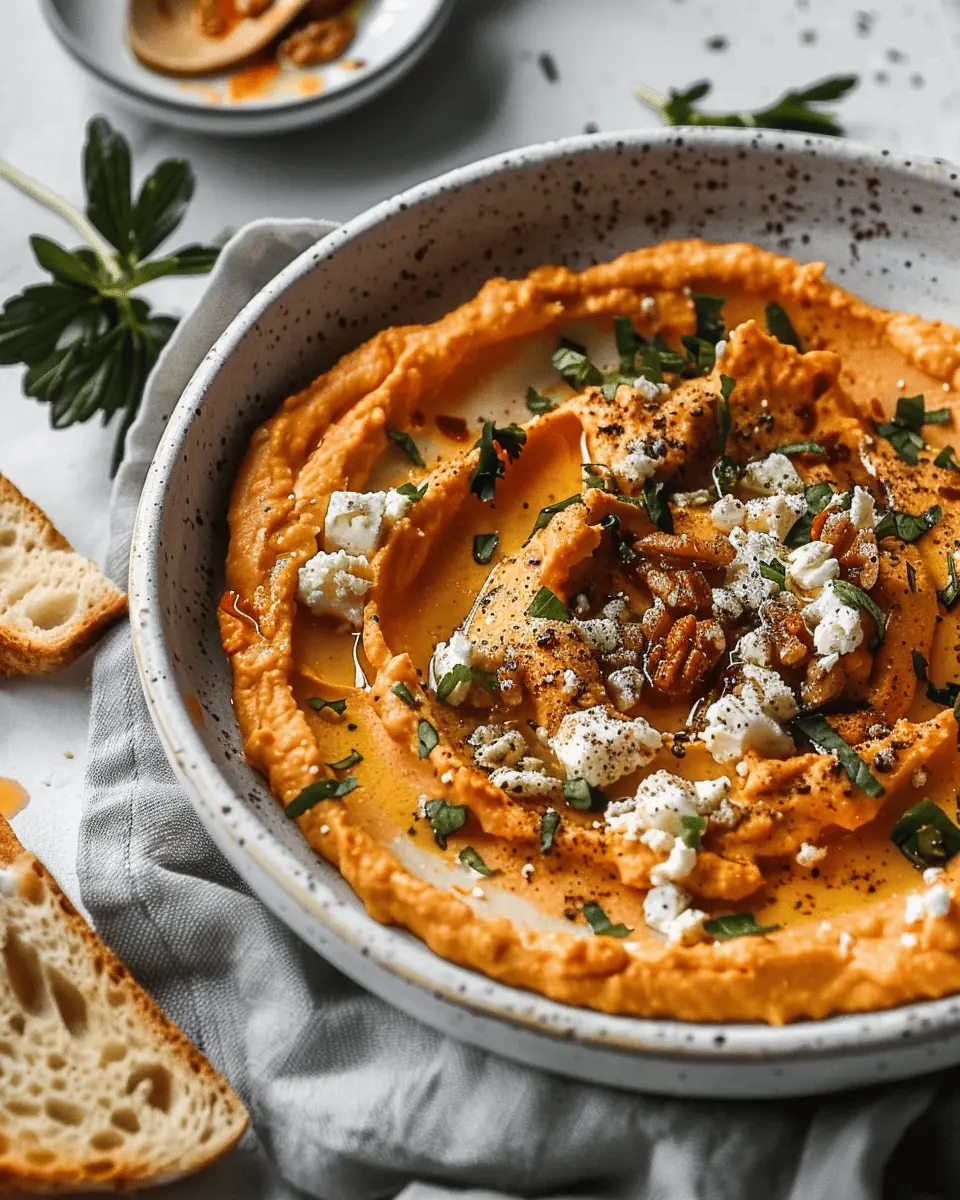 Pumpkin Whipped Feta Dip: A Creamy, Indulgent Fall Treat