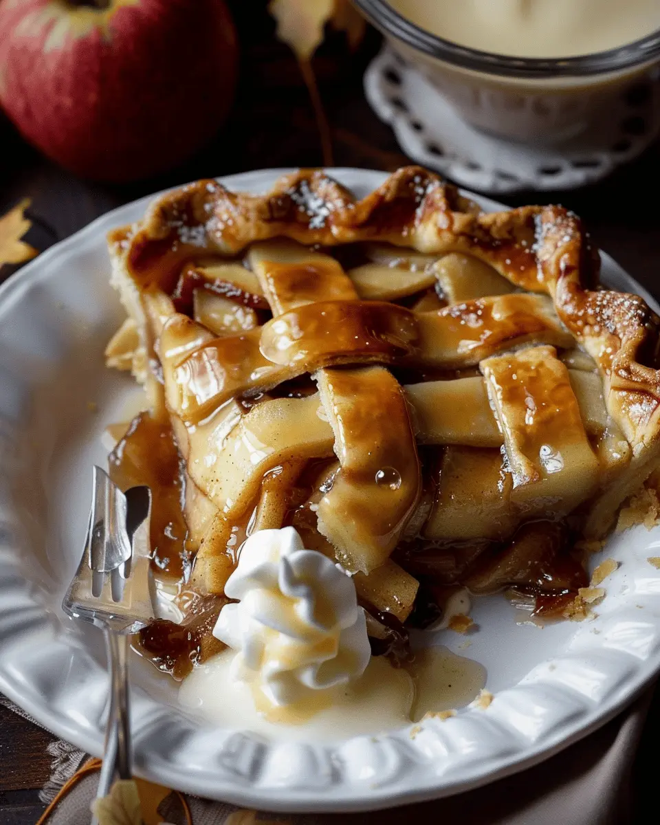 Toffee Apple Pie: Best Recipe with Creamy Vanilla Custard