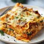 Creamy Spinach Mushroom Lasagna