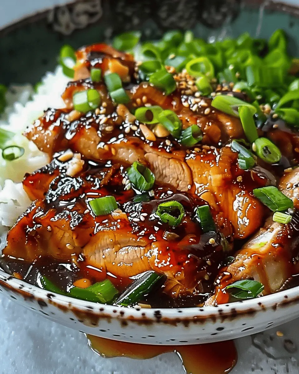 Caramelised Soy Chicken: Indulgent Garlic Ginger Broth with Rice