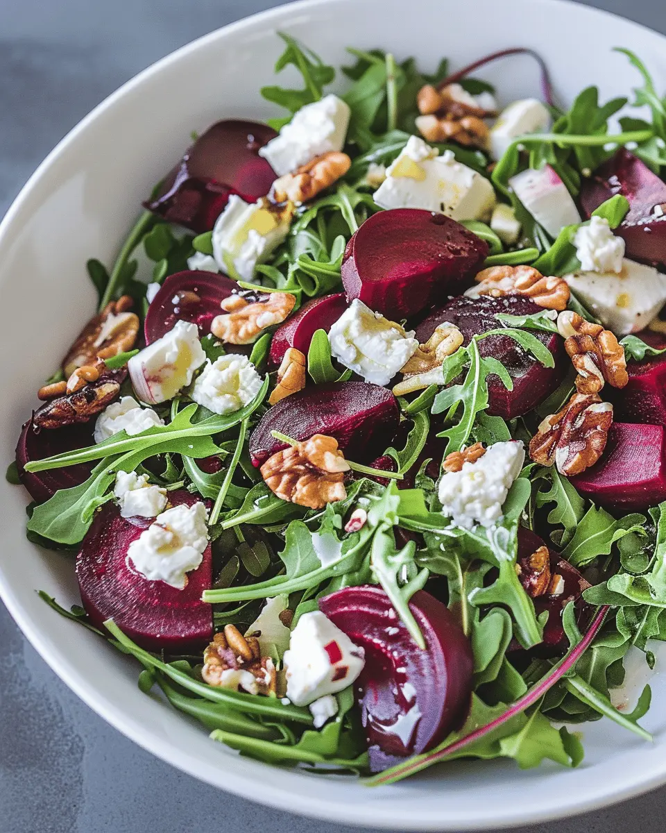 Beet and Goat Cheese Arugula Salad: A Fresh and Easy Delight