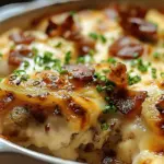 Cheesy Mississippi Mud Potatoes