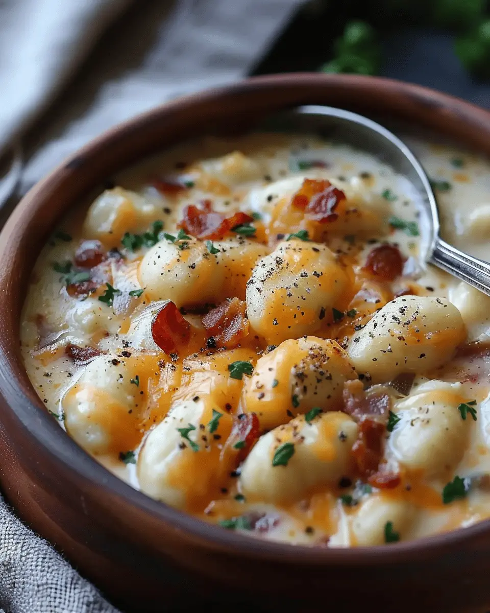 Bacon Cheddar Gnocchi Soup: A Creamy Comfort Meal You’ll Love