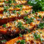 Garlic Parmesan Sweet Potato Wedges: A Delicious and Healthy Snack