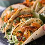 Cilantro Lime Shrimp Tacos with Creamy Slaw