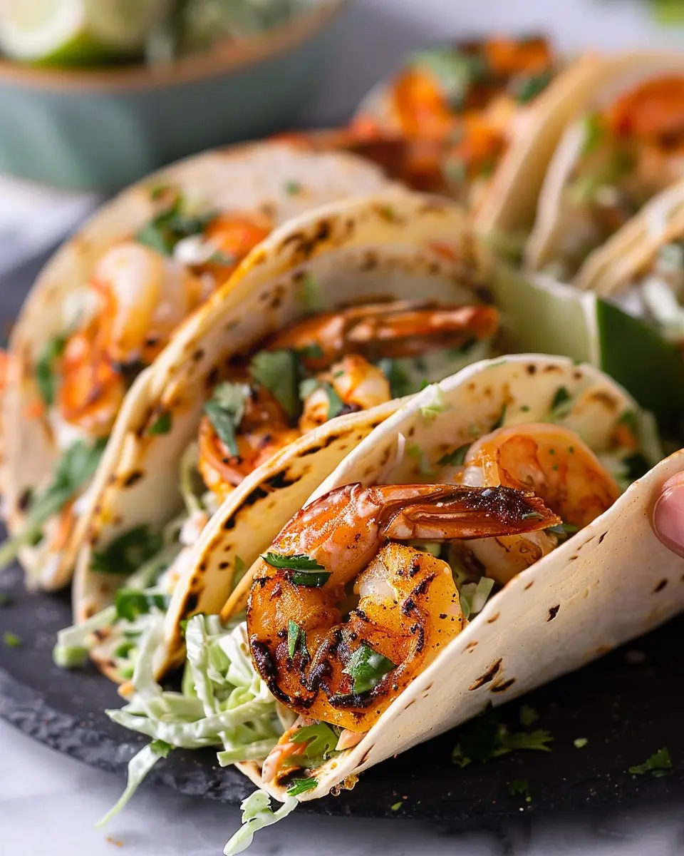 Cilantro Lime Shrimp Tacos: Easy Recipe with Creamy Slaw