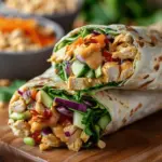 Thai Peanut Chicken Wraps