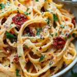 Vegan Creamy Sun Dried Tomato Pasta Recipe