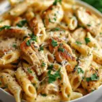 Healthy Garlic Parmesan Chicken Pasta Recipe