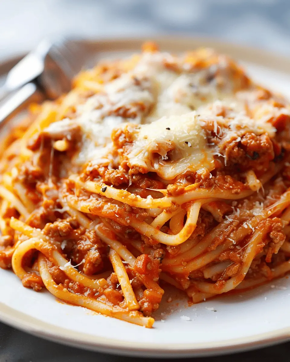 Million Dollar Spaghetti: Easy Creamy Recipe with Turkey Bacon