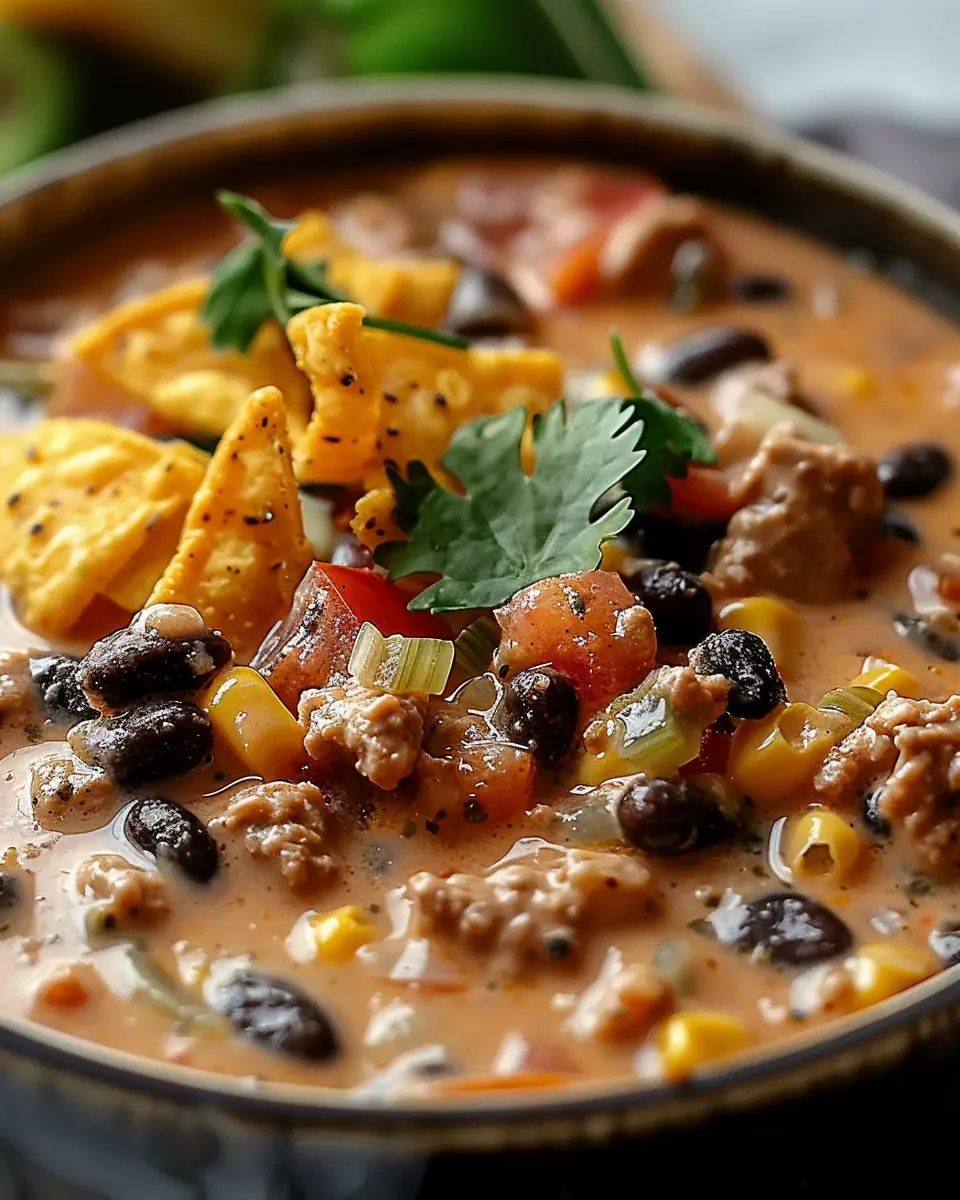 High Protein Creamy Taco Soup: Easy &amp; Indulgent Recipe for All