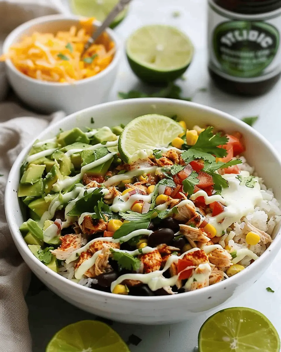 Slow Cooker Chicken Burrito Bowl: Easy and Flavorful Delight