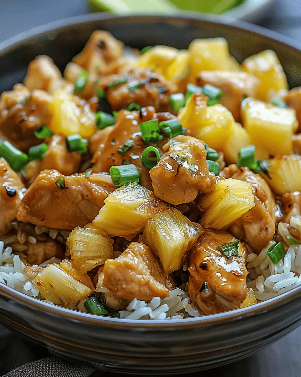 Pineapple Chicken Rice with Turkey Bacon: A Juicy Delight at Home